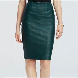 Ann Taylor Faux Leather Skirt